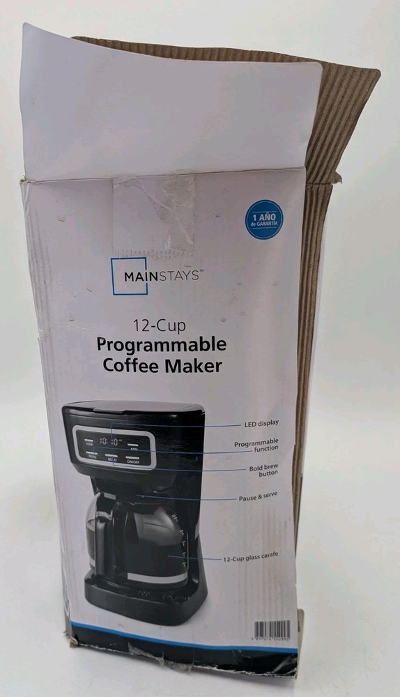 Mainstays 12-Cup Programmable Coffee Maker New in a box