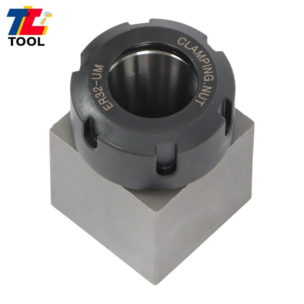 Collet Block Spring ER32 Hex & Square Chuck Holder Set For CNC Milling Machine