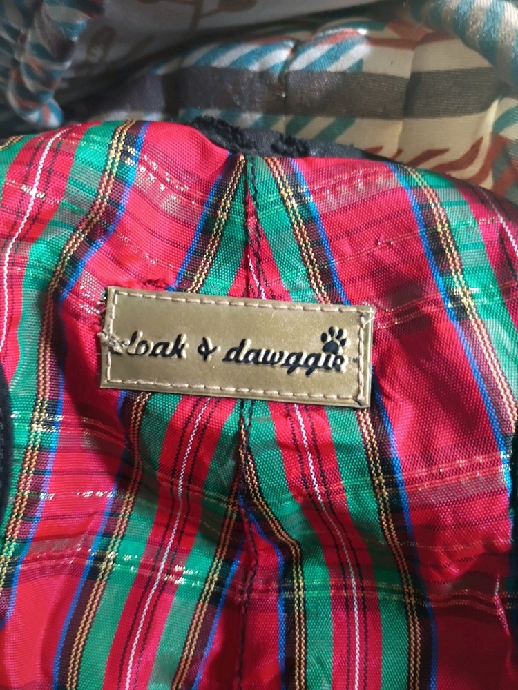 Two Cloak And Dawggie Harness Bundle Extra Small And Small Black&Red/Green Plaid
