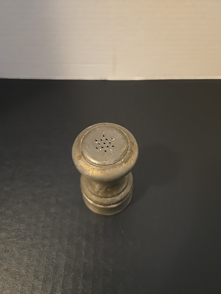 Early American Pewter By WEB Salt Shaker 3.5"