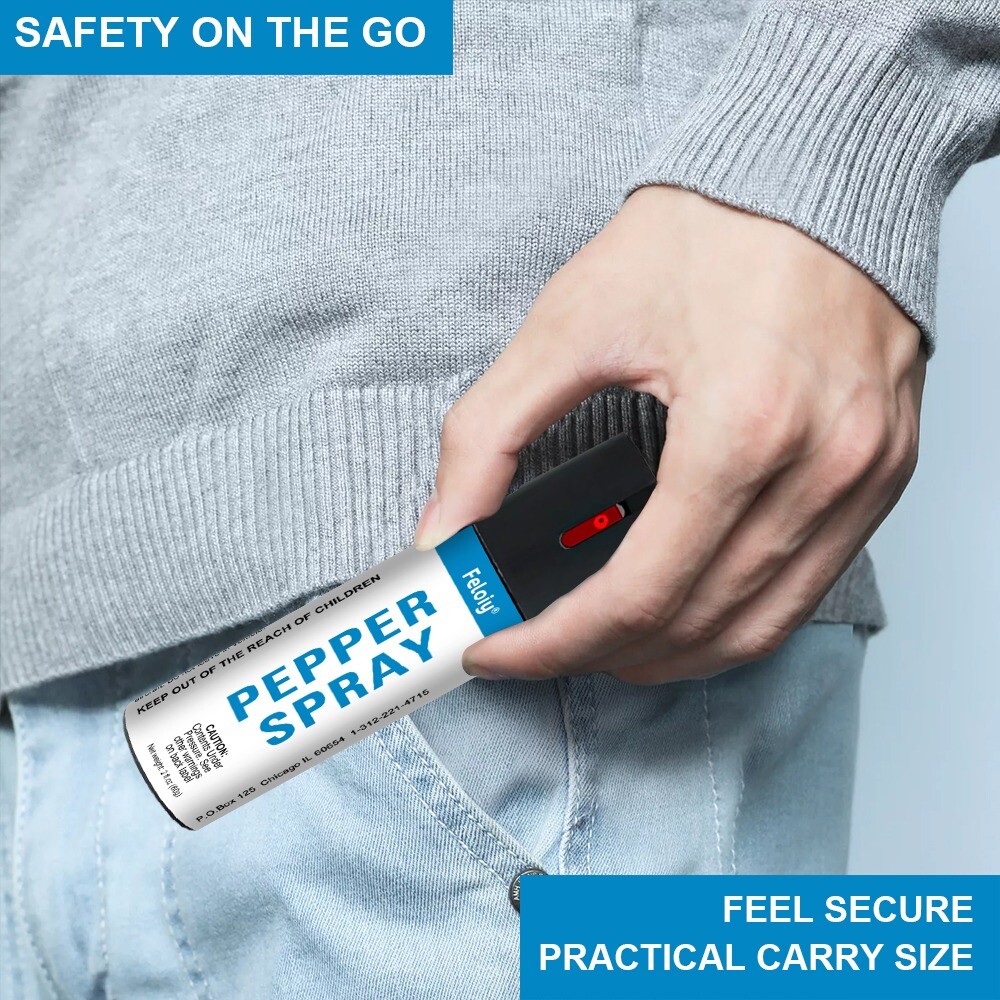 5 Pack 2oz Inert Water-Based Defensive Pepper Spray Stream