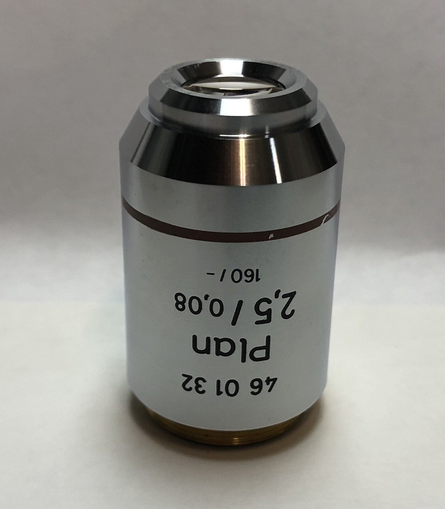 ZEISS Plan 2.5X/0.08 Microscope Objective Lens 160mm Part # 460132