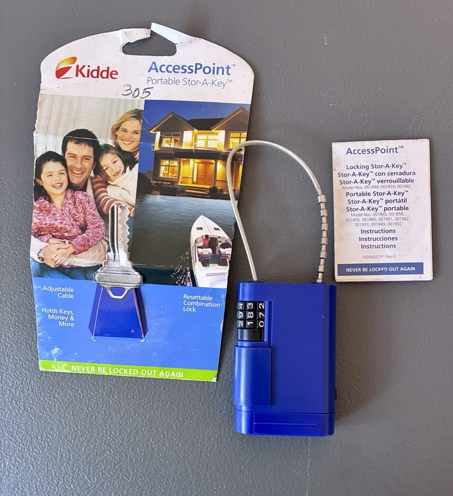 Kidde Security Blue AccessPoint Portable Stor-A-Key