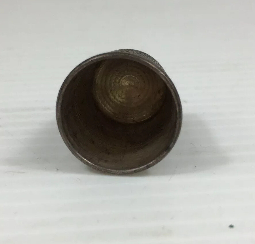 Vintage Sterling Silver Size 10 Stubby Thimble 2.2g