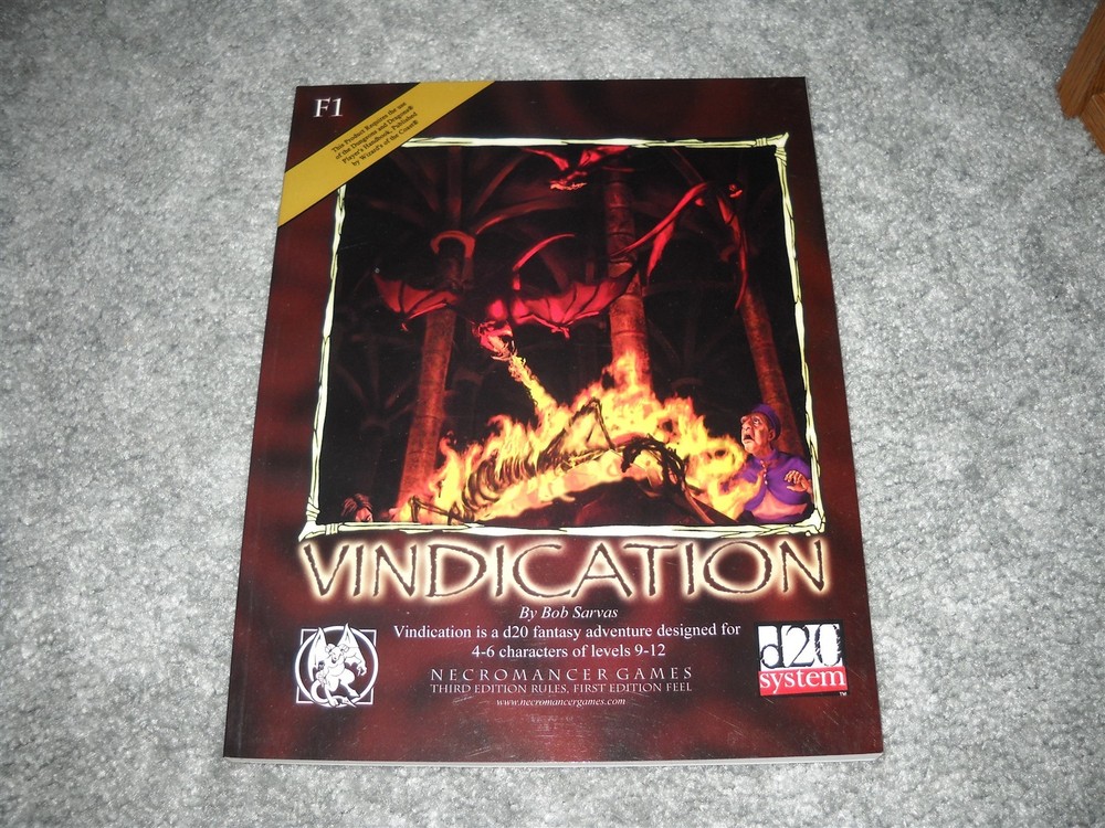 D20: Necromancer Games F1: Vindication