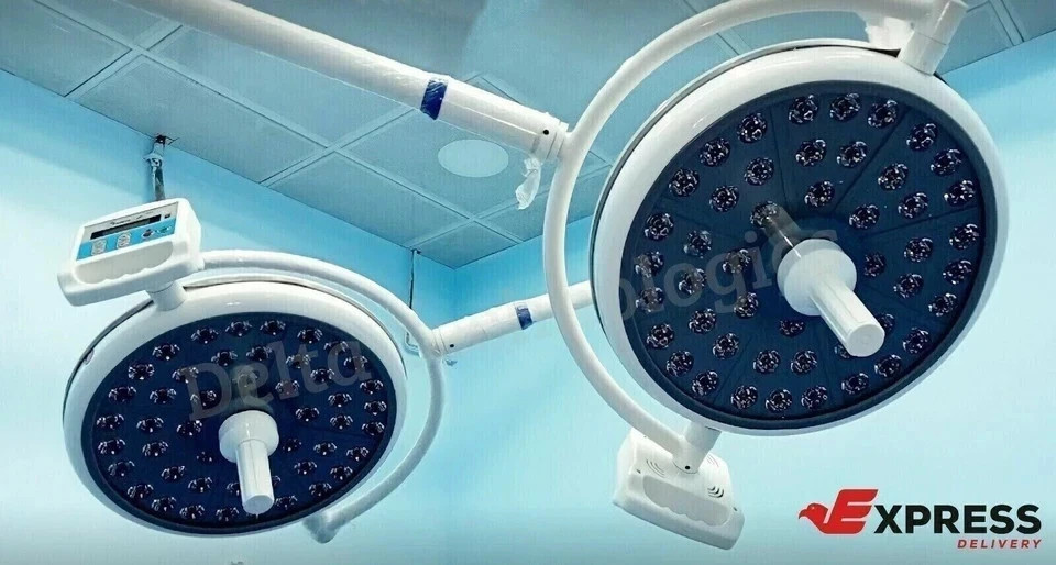 Double Dome OT LED Light 48 + 48 LED's Operation Theatre Digital Control Panel