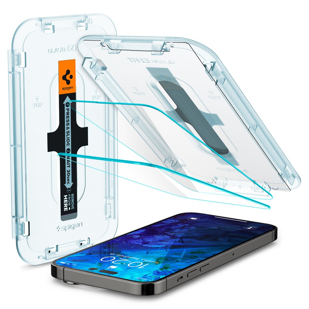 iPhone 14 Pro / iPhone 14 Pro Max Tempered Glass ScreenProtector | Spigen EZ FIT
