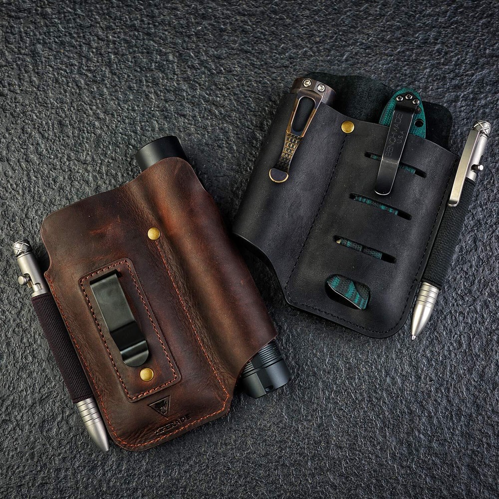 Multitool Sheath for Belt, EDC Leather Sheath, Leather Flashlight Holster, EDC B