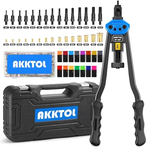 Rivet Nut Tool kit, 16" Rivnut Tool Kit with 15 Metric 16" Rivet Nut Tool Kit