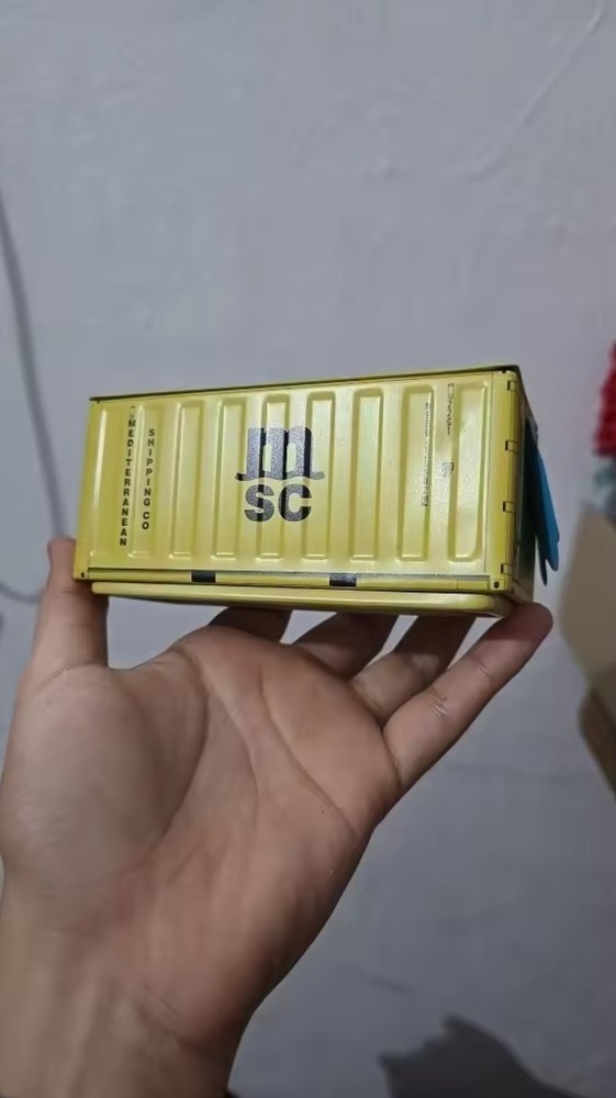 MSC Mini Iron Storage Box - Miniature Shipping Container