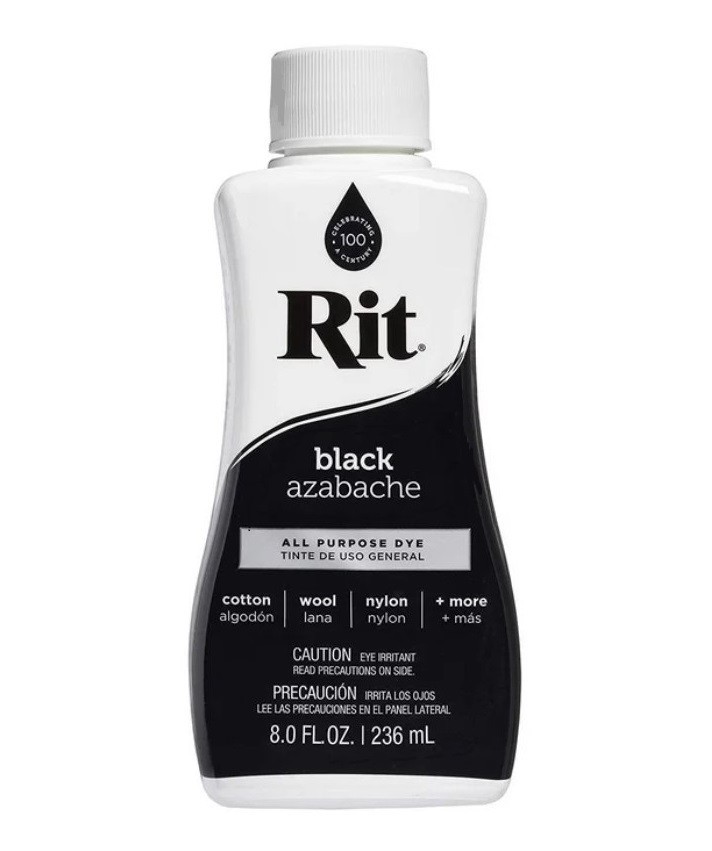 Rit All-Purpose Liquid Dye, Black, 8 fl oz (2-pack)