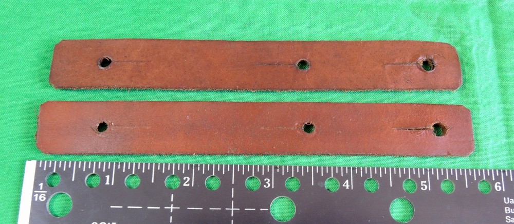 SKS Sling Leather Strip End Tab Loop PAIR (NO Keepers)