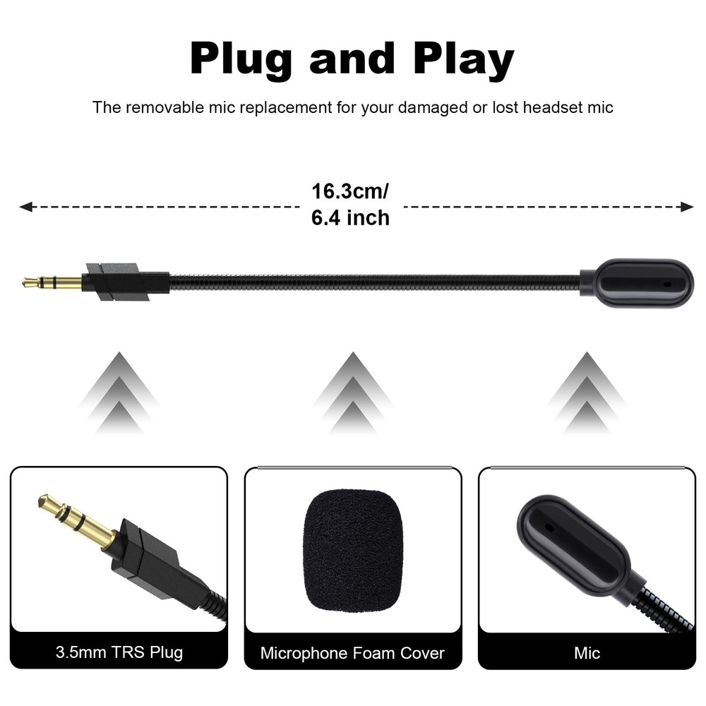Replacement G733 Microphone Compatible with Logitech G733 Lightspeed Wireless...