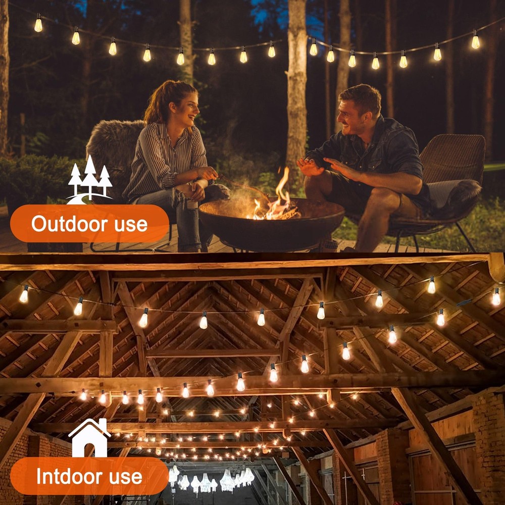 Solar String Lights for Outside 120FT with Remote 8 Lights Mode, Weatherproof...