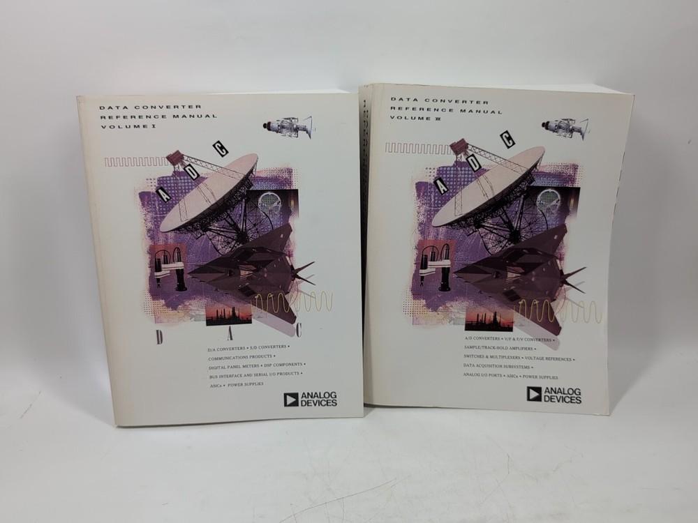 Electronics Book: Analog Devices, Data Converter Reference Manual Vol 1&2 1992
