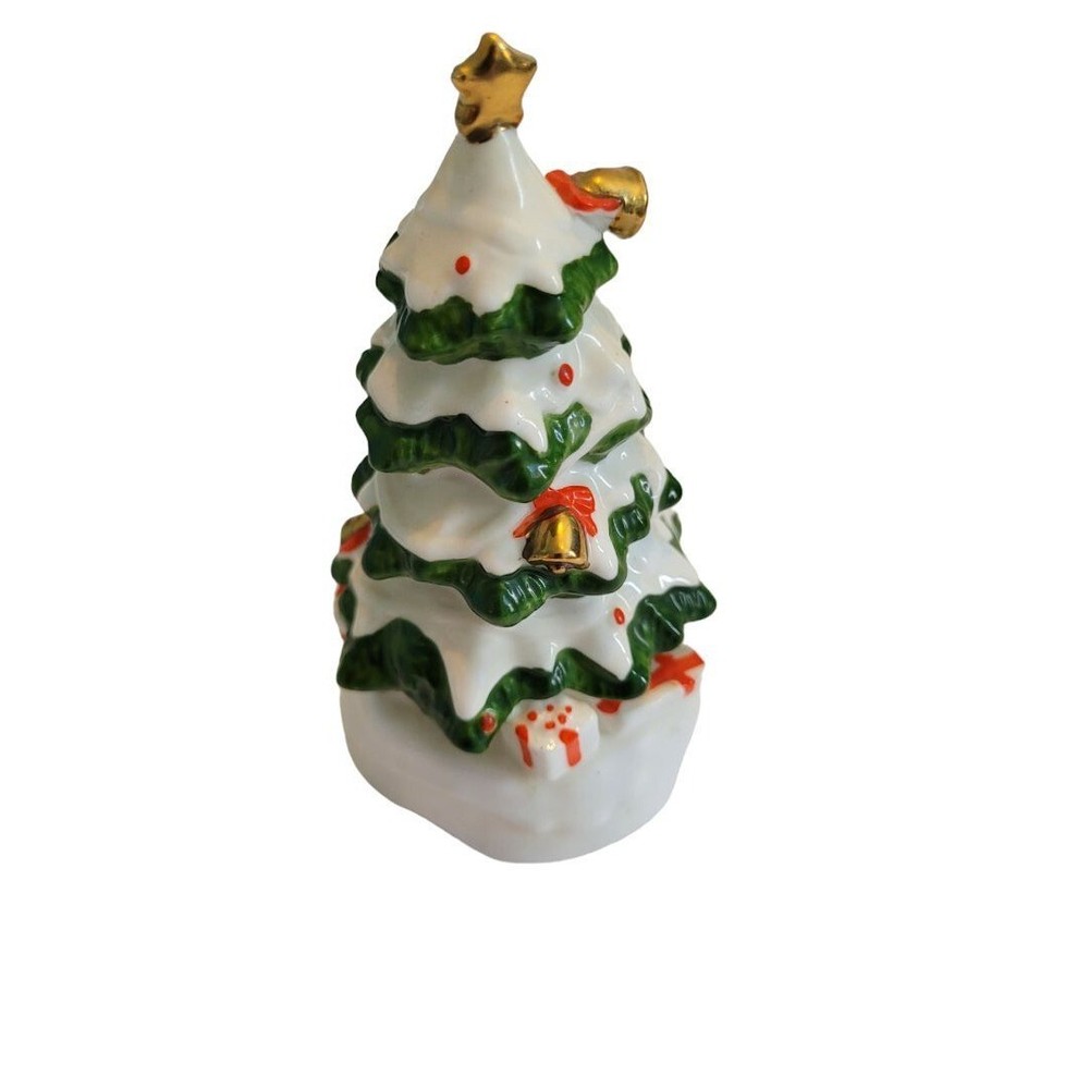 Ceramic Christmas Tree Hand Bell Dinner bell Taiwan