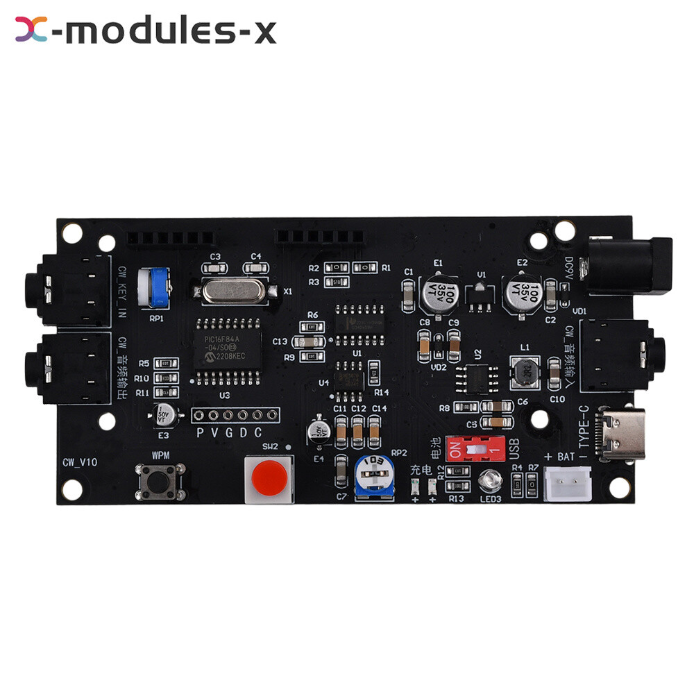 TYPE-C LCD Ham Radio Essential CW Decoder Morse Code Reader Translator Accessory