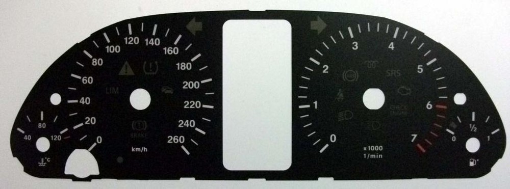 Lockwood Mercedes B-Class KMH BLACK Dial Conversion Kit C559
