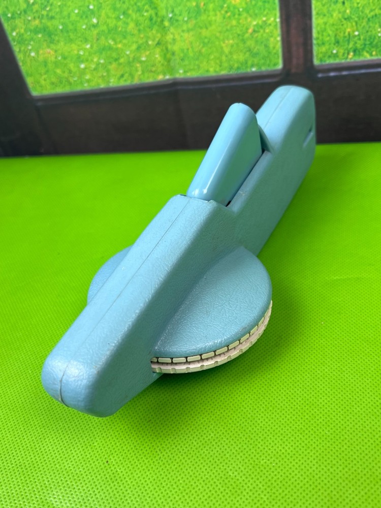 Tape Tool Label Maker Gun Blue Vintage