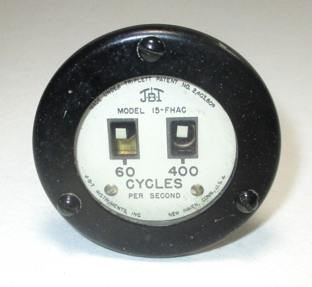 JBT 15-FHAC 60/400 Hz Panel Frequency Meter