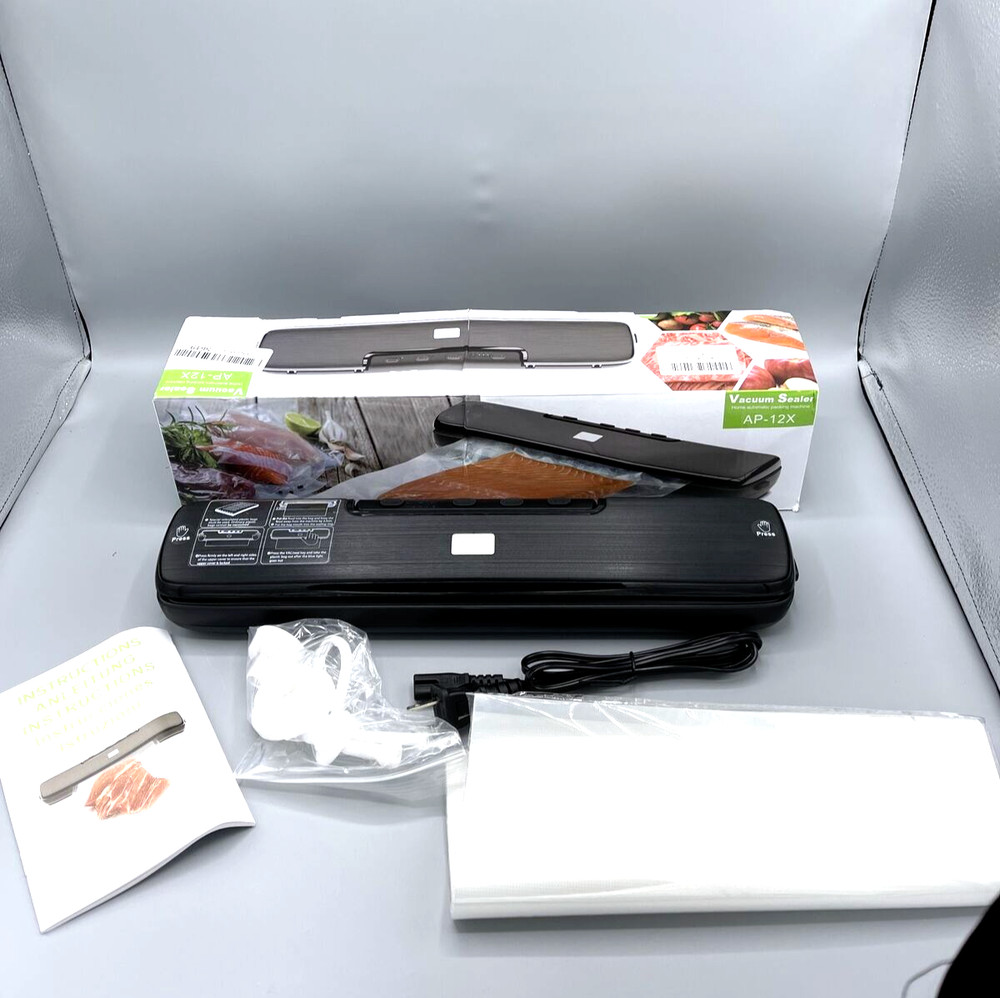 Vacuum Food Sealer Machine Compact Black