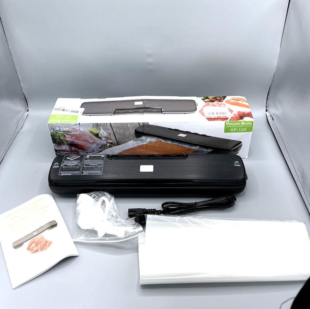 Vacuum Food Sealer Machine Compact Black