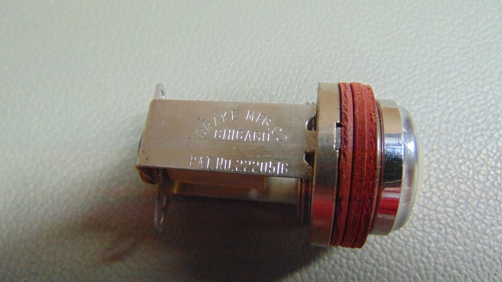 NOS Drake Mfg. WW2 vintage Panel Indicator Light Aircraft
