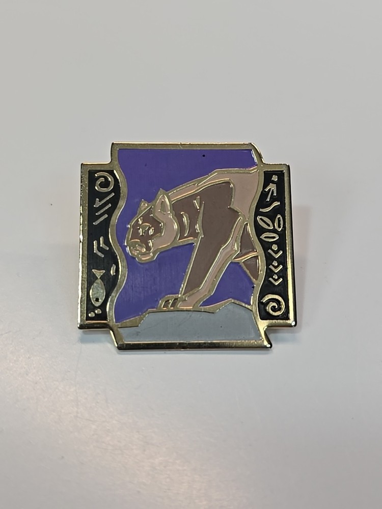 Cougar Lapel Pin Thin Metal
