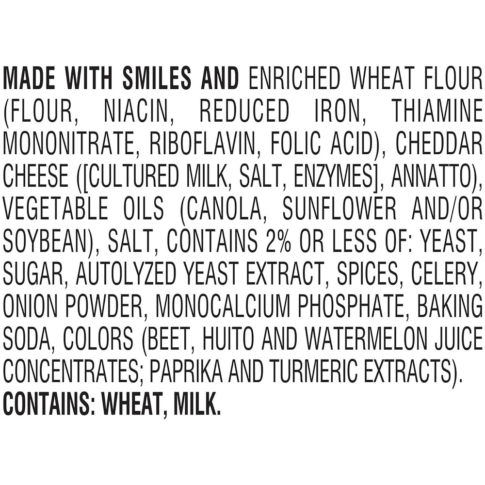 Colors Cheddar Crackers, Snack Pack, 0.9 oz, 9 CT Multi-Pack Tray