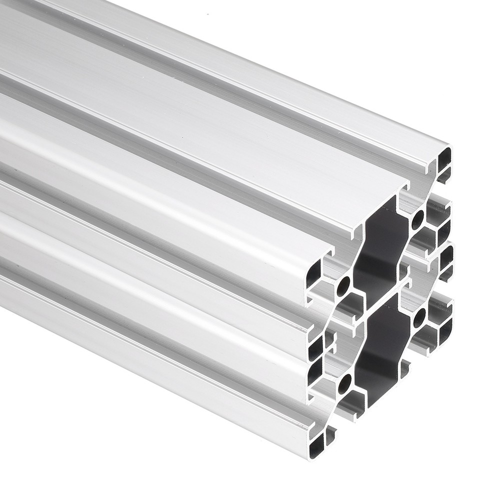 2Pcs 200mm 4080 Aluminum Extrusion Profile, Anodized Linear Rail, Silver