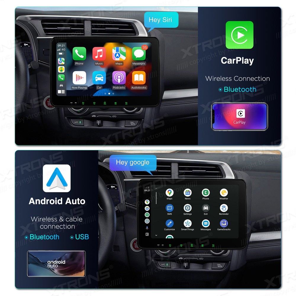 10.1" Android 14 Head Unit DVD Player 2 Din 4G LTE 4+64GB Wireless Android Auto