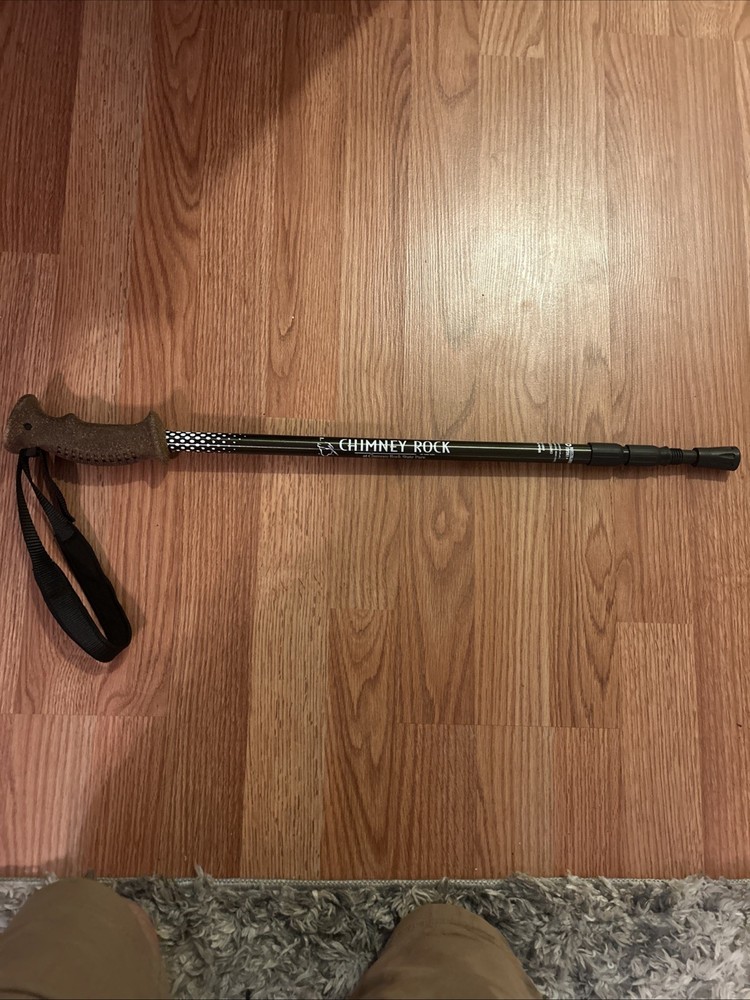 Chimney Rock Adjustable Walking Stick With Compression Tip- Pistol Grip Handle