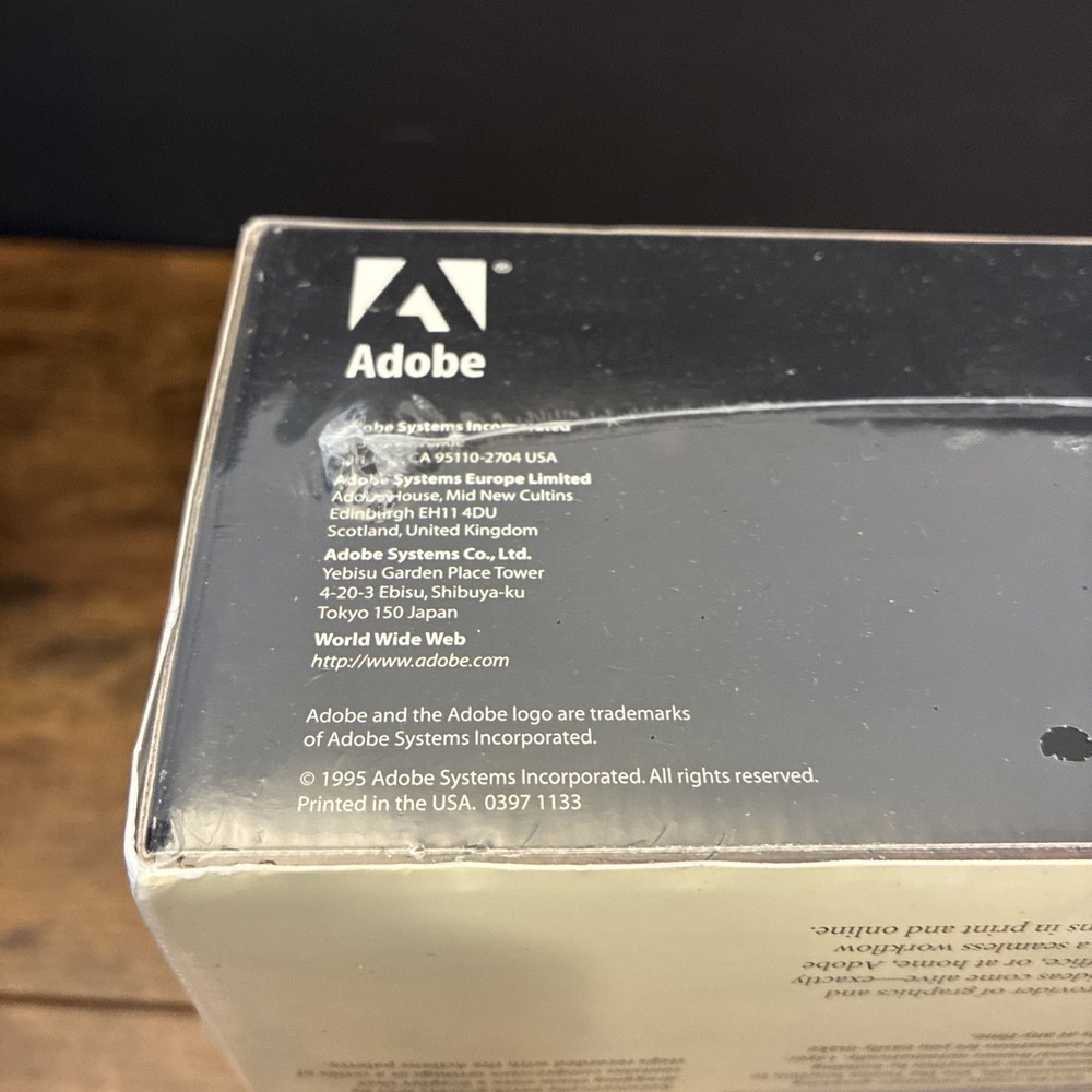 Vintage Adobe Image Ready Software 1995 For Windows 95 / NT Brand New Sealed