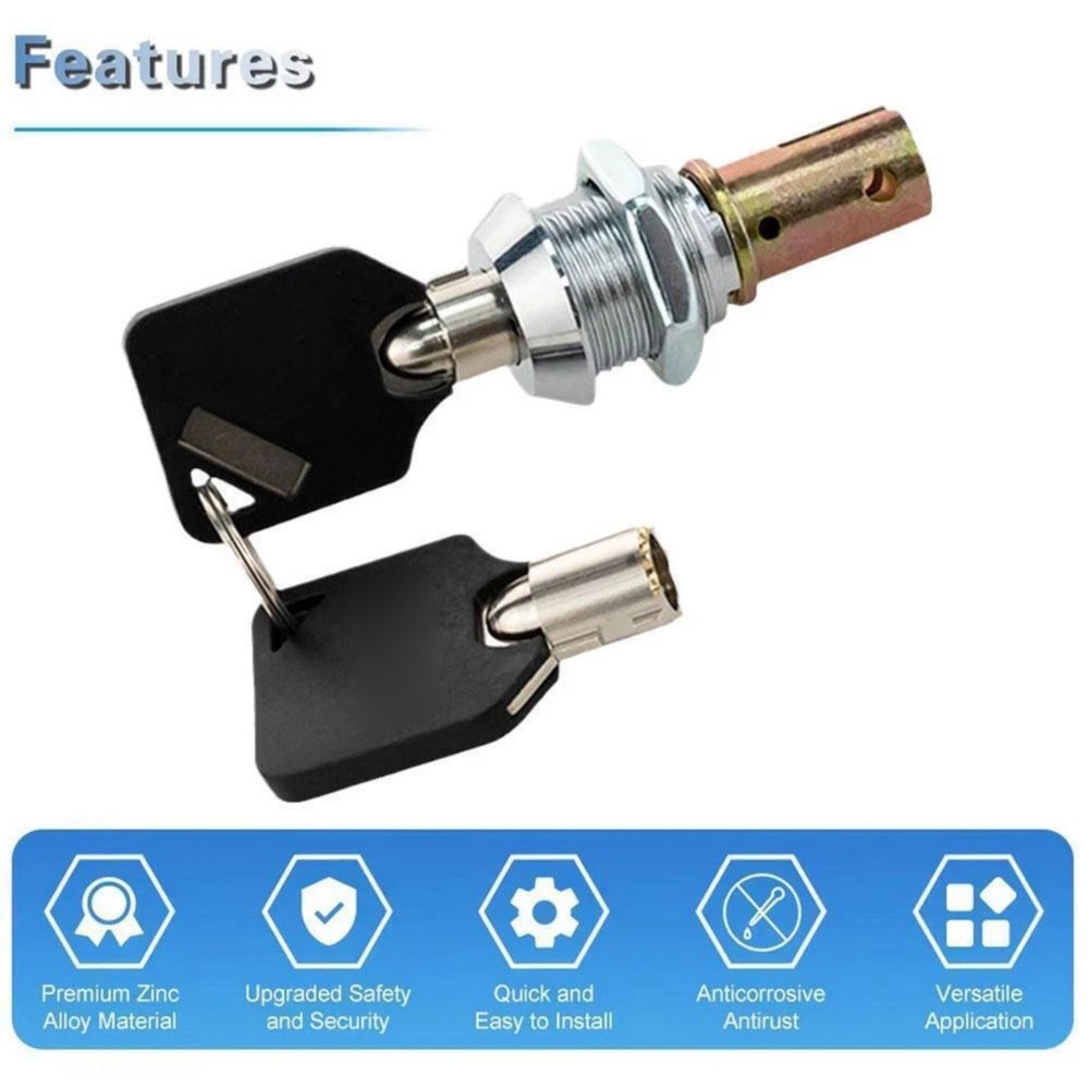 Cabinet Lock Component with Keys Replacement For Tool Boxes Chests Drawers