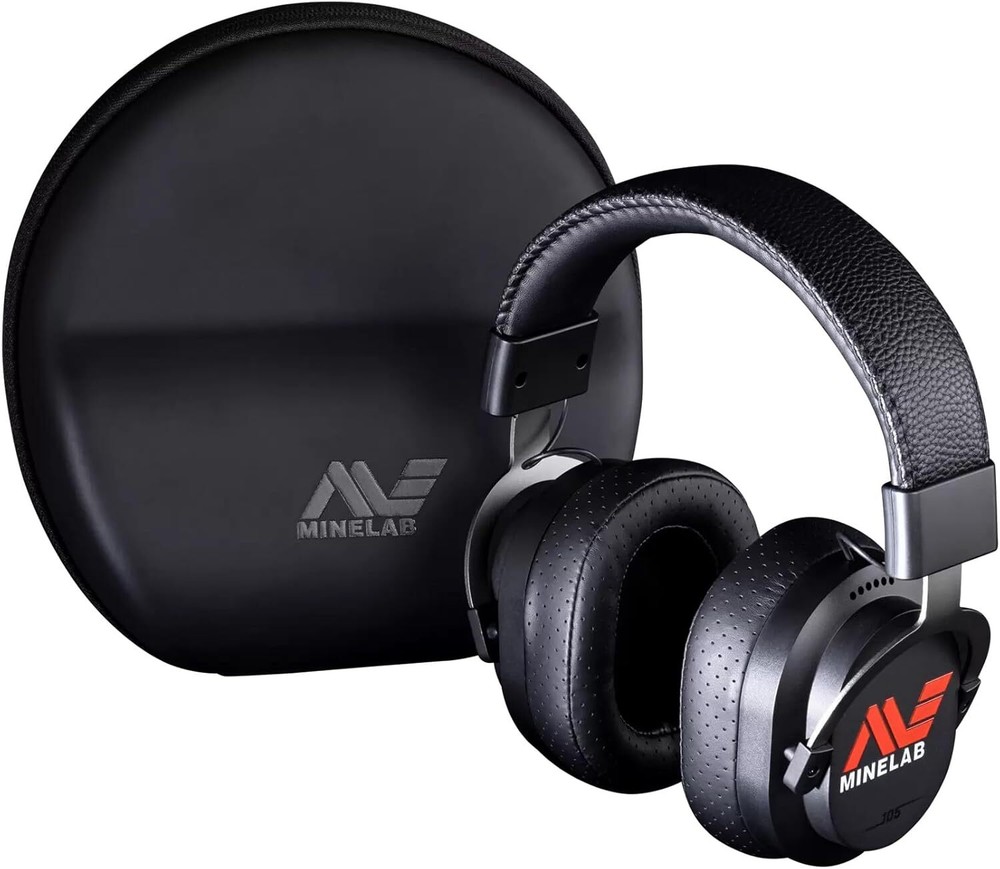 MINELAB ML105 Headphones Includes USB-C Charger, AUX Cable, & Hard Case