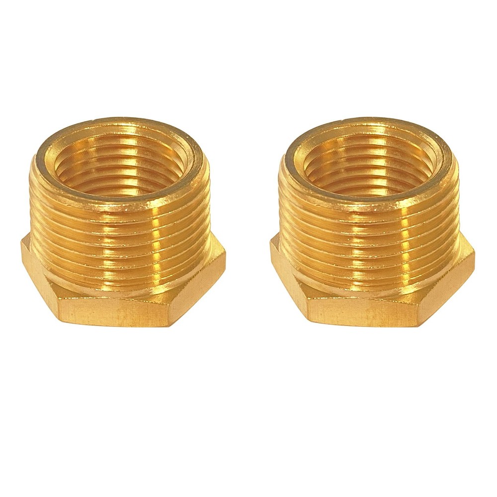 YOUHO 1/2 to 3/8 reducer Brass Threaded Pipe Fitting 3/8,