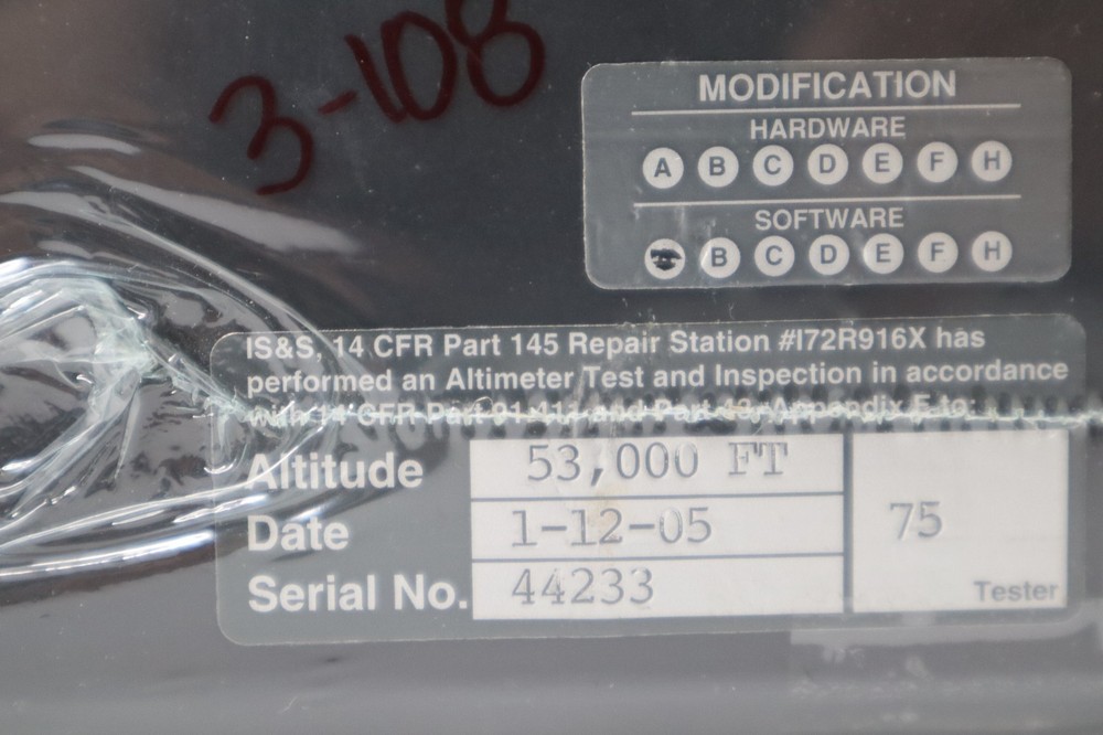 Innovative Solutions 9D-80130-15 Air Data Display Unit ADDU (28 VDC)