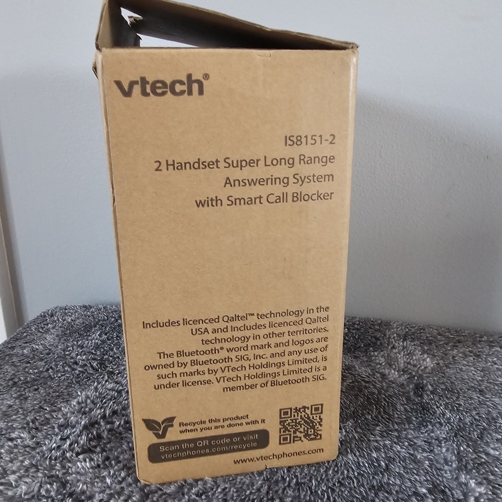 VTech IS8151-2 Super Long Range 2 Handset DECT 6.0 Cordless Phone OPEN BOX
