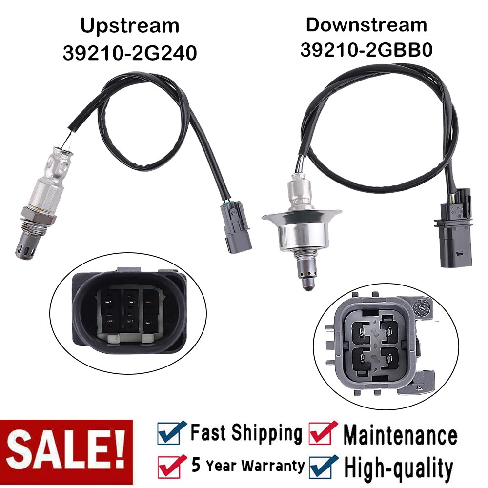 2PCS For Hyundai Sonata 2.4L L4 2015 2016 2017 2018 2019 Up+Down Oxygen Sensor