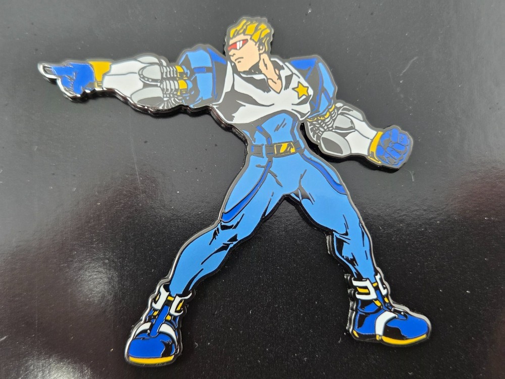 OFFICIAL MARVEL VS CAPCOM CAPTAIN COMMANDO LIMITED EDITION ENAMEL PIN UDON NEW