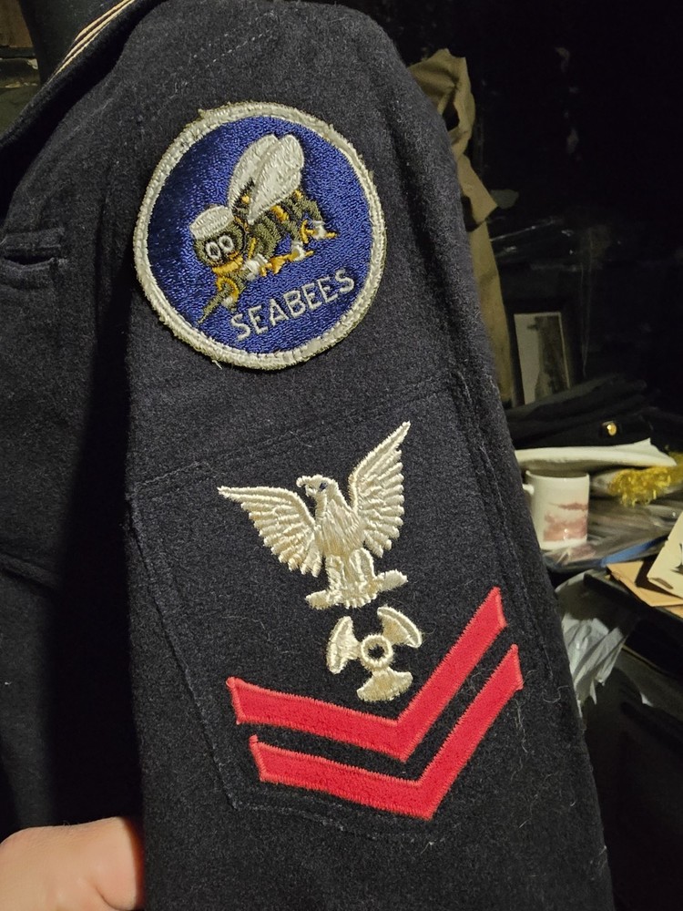 WWII Seabee Uniform Named 55th Naval Construction Battalion