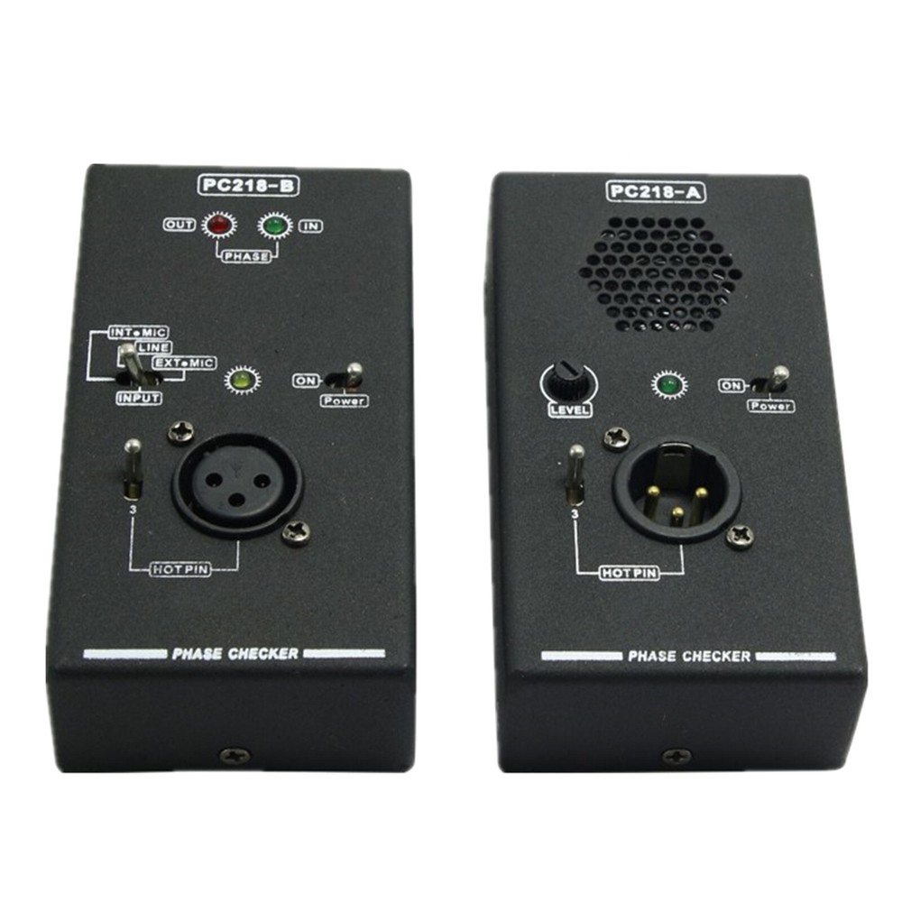 PC218 Phase Polarity Checker Detector Audio Speaker Microphone Sound Testers