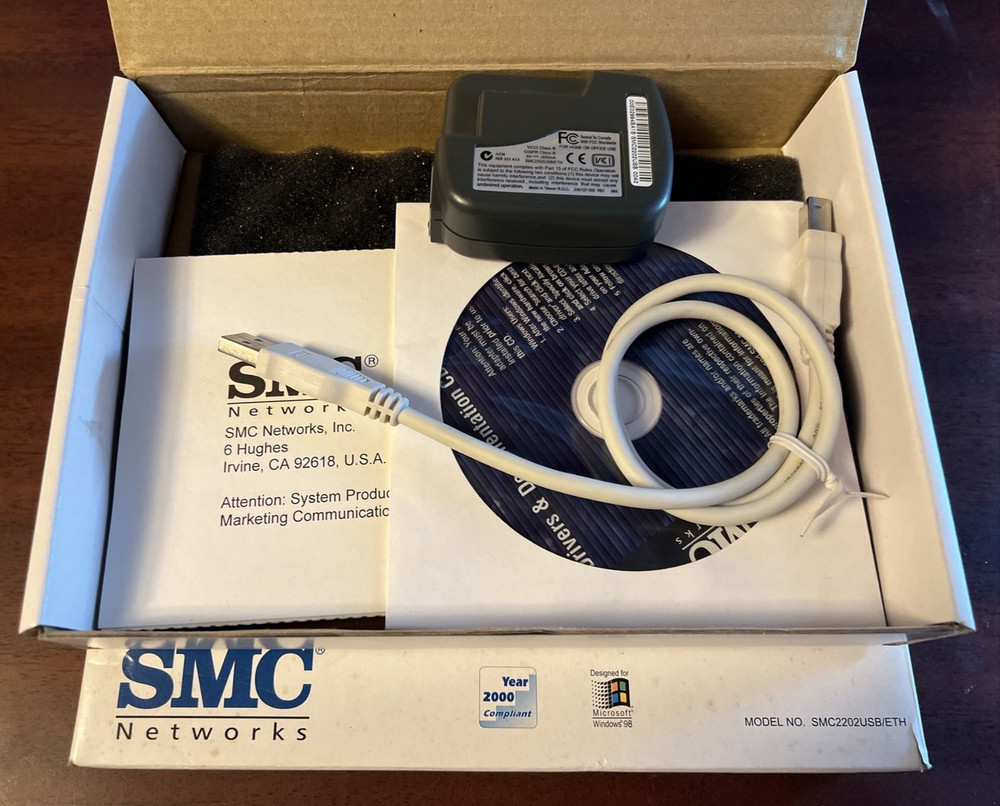 EZ Connect USB 10/100 Fast Ethernet Adapter SMC Model 2202USB/ETH
