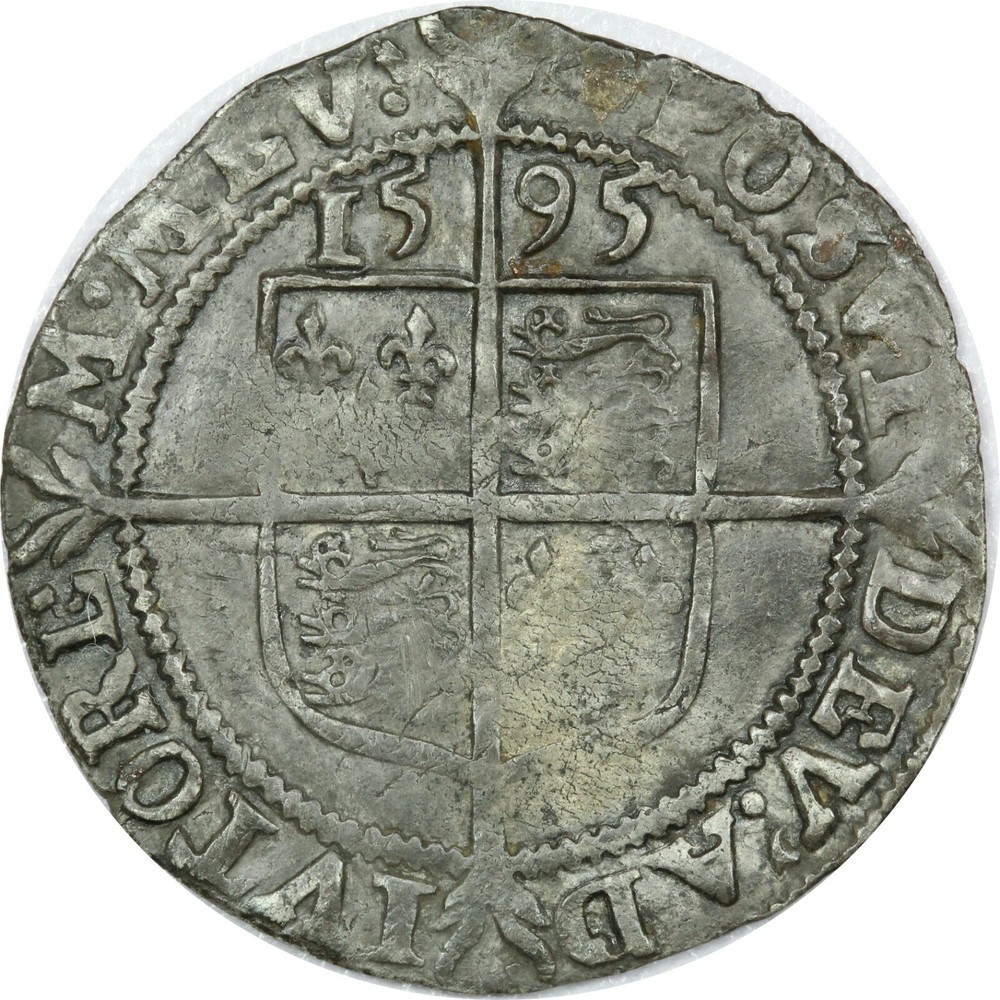 1595 Great Britain Silver Sixpence 6D, Very Fine VF
