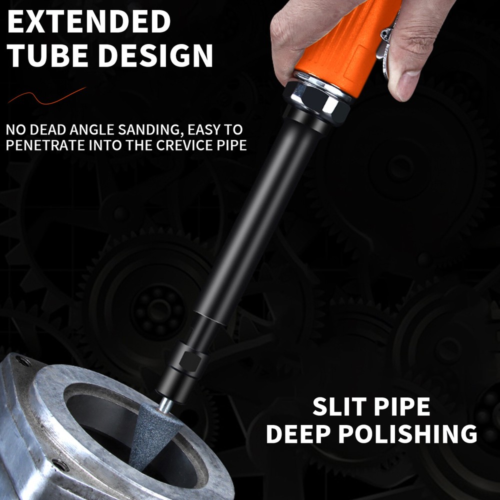 1/4" Straight Extended long Air Angle Die Grinder Pneumatic Grinding-Machine