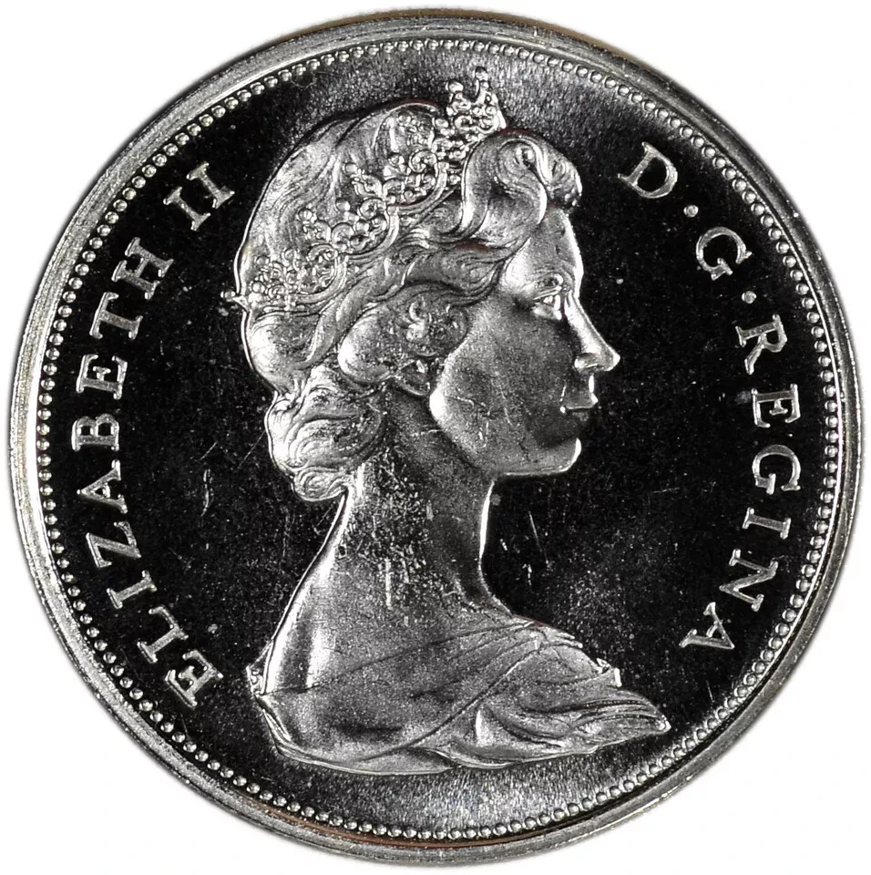 1965 Canadian Silver Half Dollar Canada 50(C)