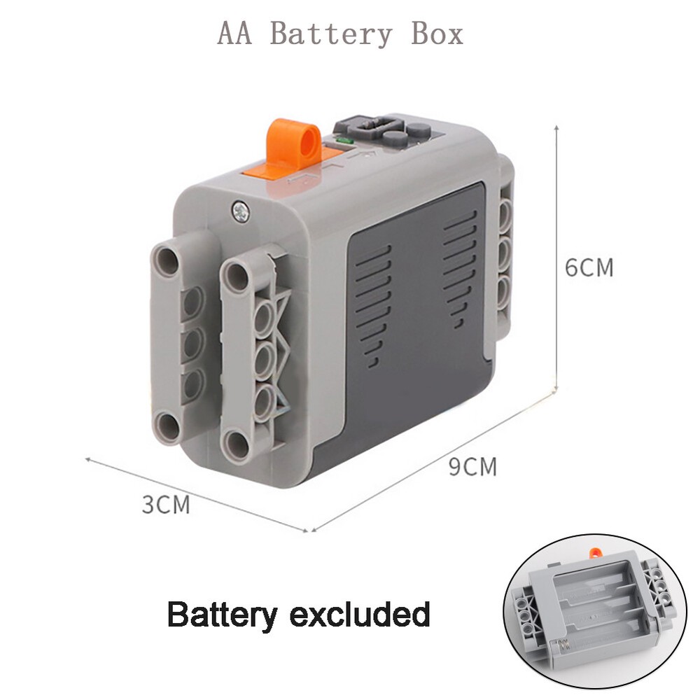 For 8881 AA Battery Box 9V MOC Power Function Building Block Technical Parts