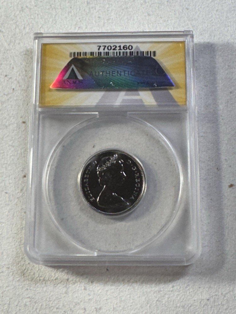 1969 Canada 25 Cents Proof Like Graded MS 68 by ANACS