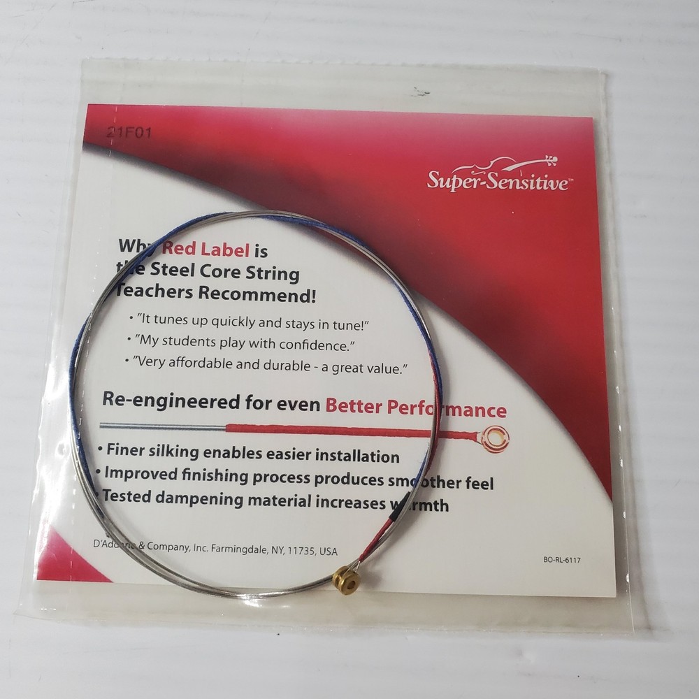 Super Sensitive Red Label Cello A String 4/4 Medium Gauge New