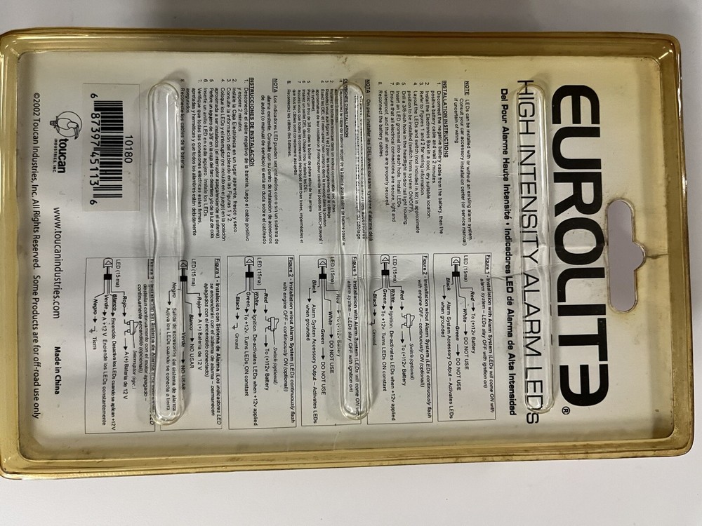 EUROLITE WHITE HIGH INTENSITY ALARM LEDS